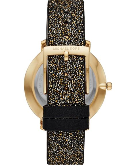 michael kors pyper black tone swarovski crystal embellished watch|Michael Kors pyper.